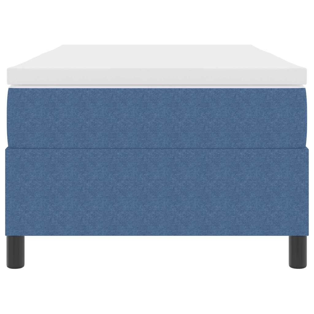 vidaXL Κρεβάτι με ελατήρια Μπλε και άσπρο 100 x 200 cm