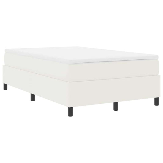 vidaXL Κρεβάτι με ελατήρια Κρέμα και Λευκό 120 x 190 cm