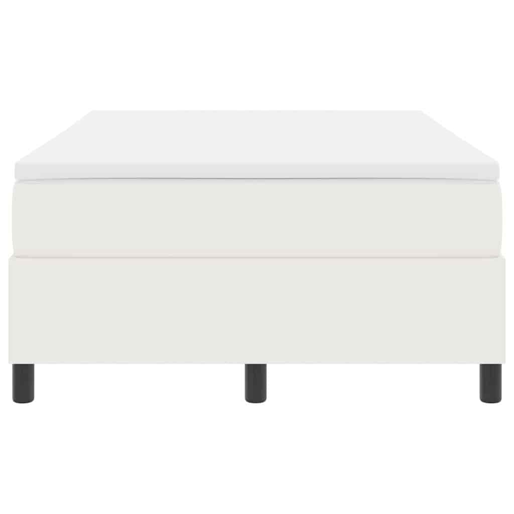 vidaXL Κρεβάτι με ελατήρια Κρέμα και Λευκό 120 x 190 cm