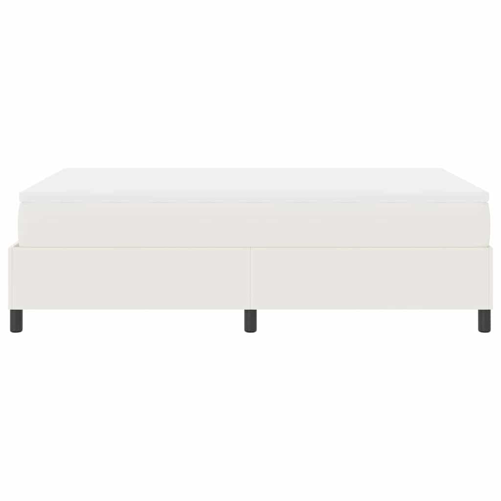 vidaXL Κρεβάτι με ελατήρια Κρέμα και Λευκό 120 x 190 cm