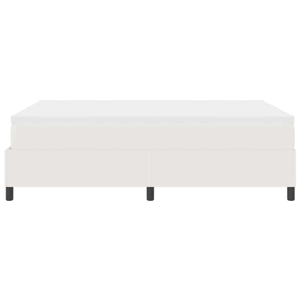 vidaXL Κρεβάτι με ελατήρια Κρέμα και Λευκό 160 x 200 cm