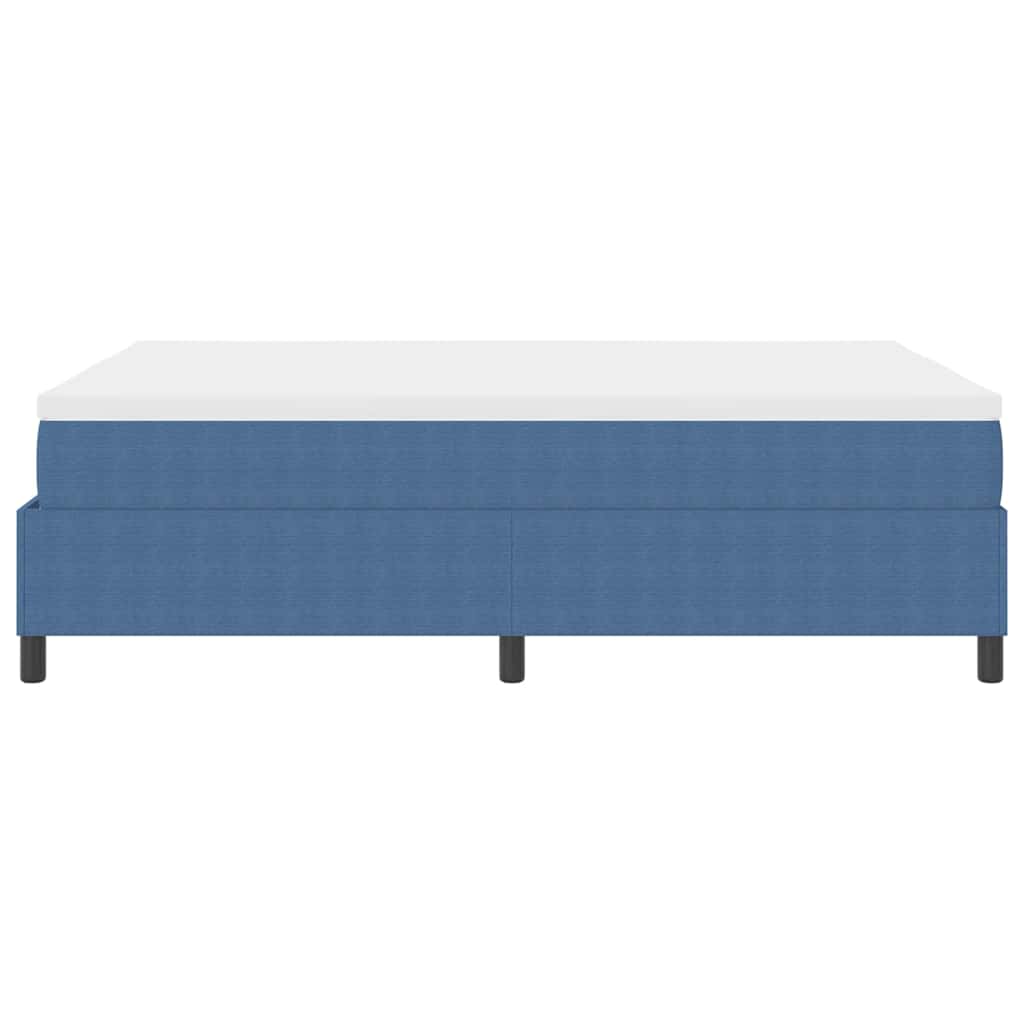 vidaXL Κρεβάτι με ελατήρια Μπλε και άσπρο 160 x 200 cm