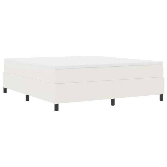 vidaXL Κρεβάτι με ελατήρια Κρέμα και Λευκό 180 x 200 cm