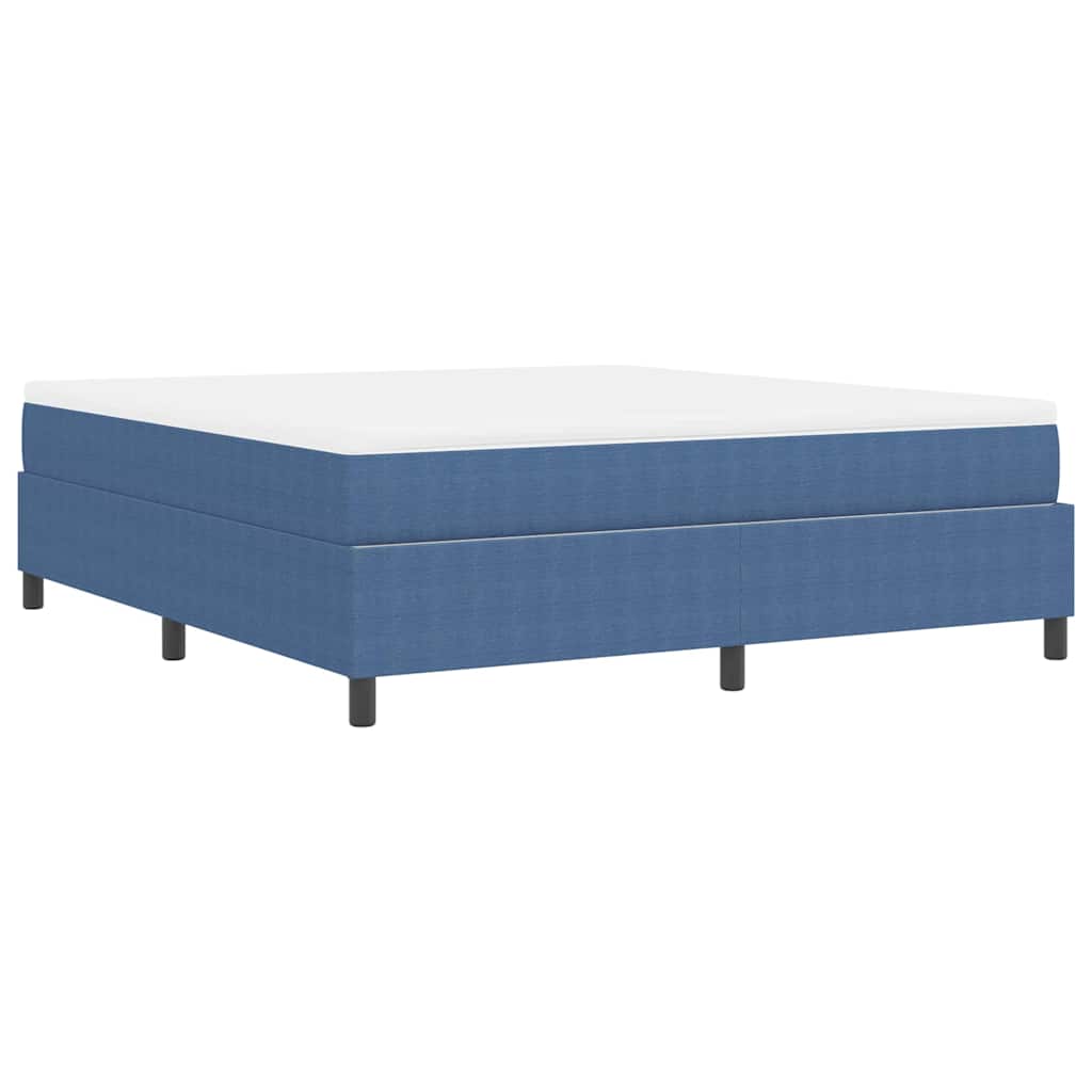 vidaXL Κρεβάτι με ελατήρια Μπλε και άσπρο 180 x 200 cm