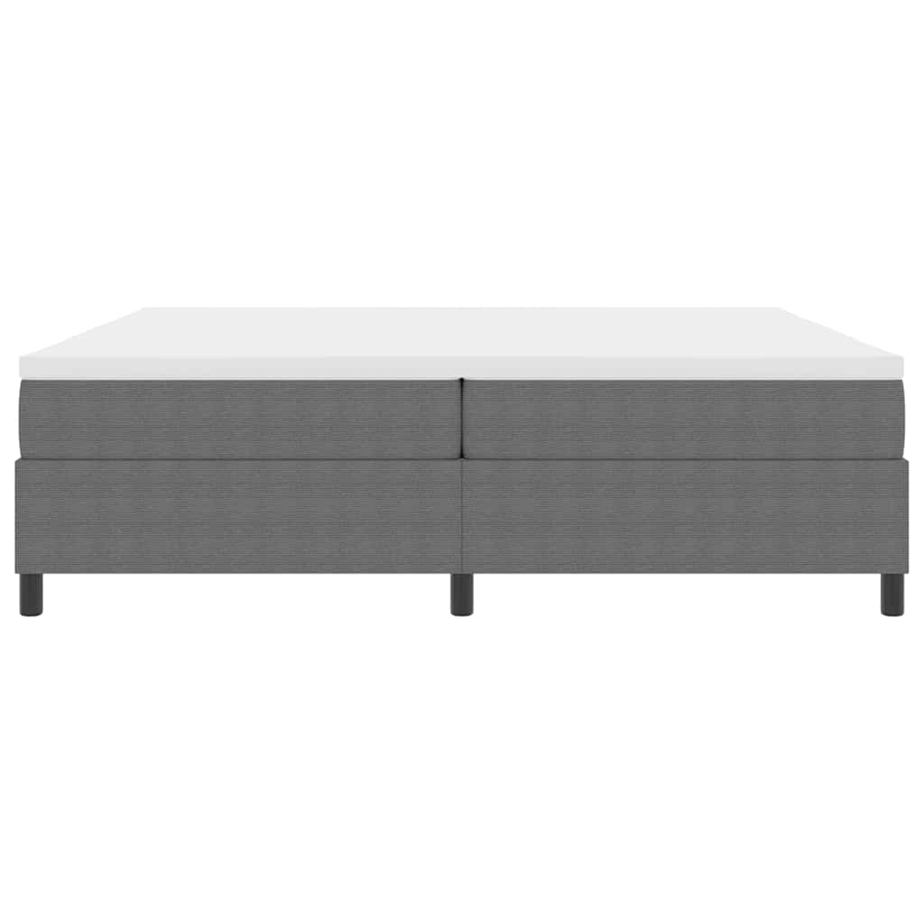 vidaXL Κρεβάτι με ελατήρια Ανοιχτό Γκρι και Λευκό 203 x 200 x 60 εκ