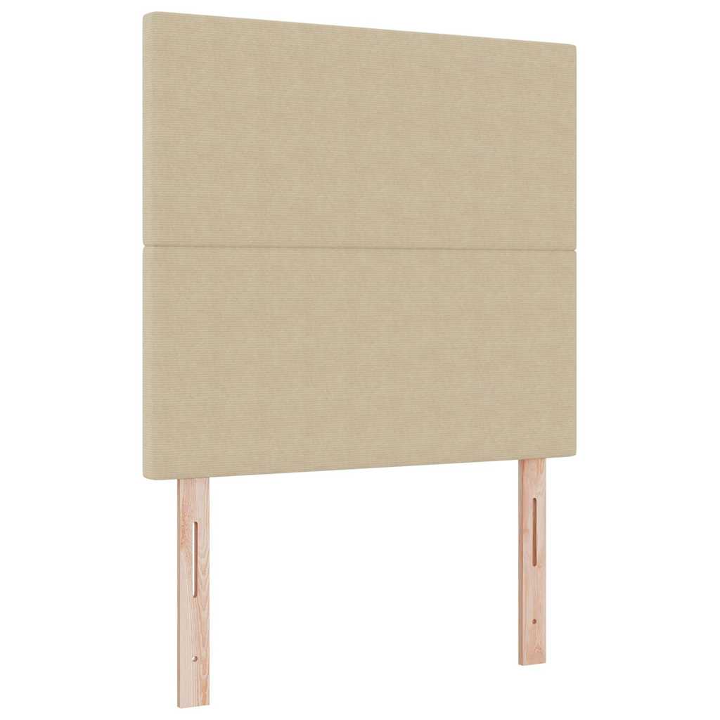 vidaXL Κρεβάτι με ελατήρια Ανοιχτό Γκρι και Λευκό 203 x 100 x 128 εκ.