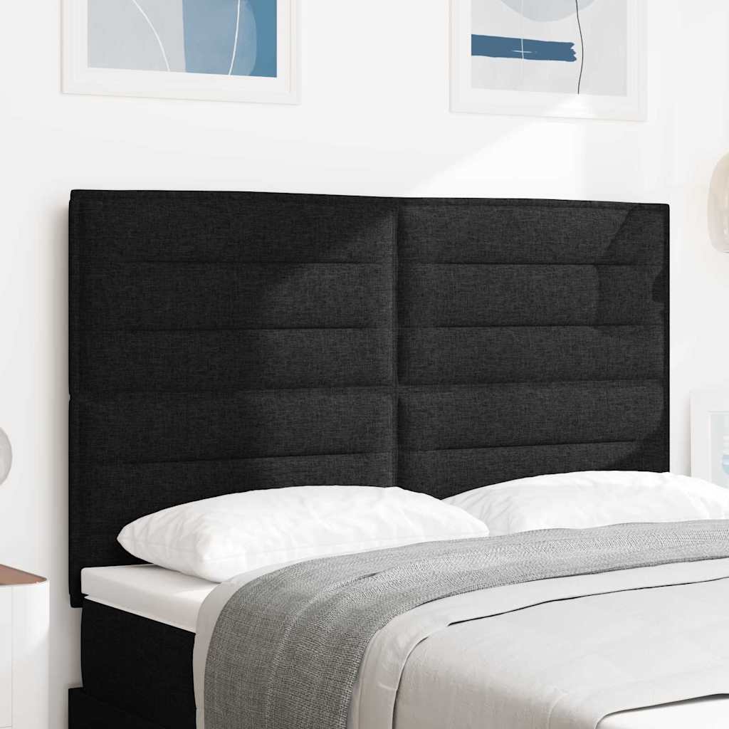 vidaXL Κεφαλάρι με κεφαλάρι Μαύρο 160 cm Τεχνητό Δέρμα