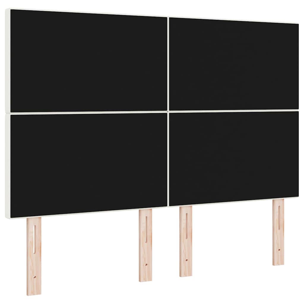 vidaXL Κεφαλάρι με κεφαλάρι Κρεμ 160 cm Τεχνητό Δέρμα