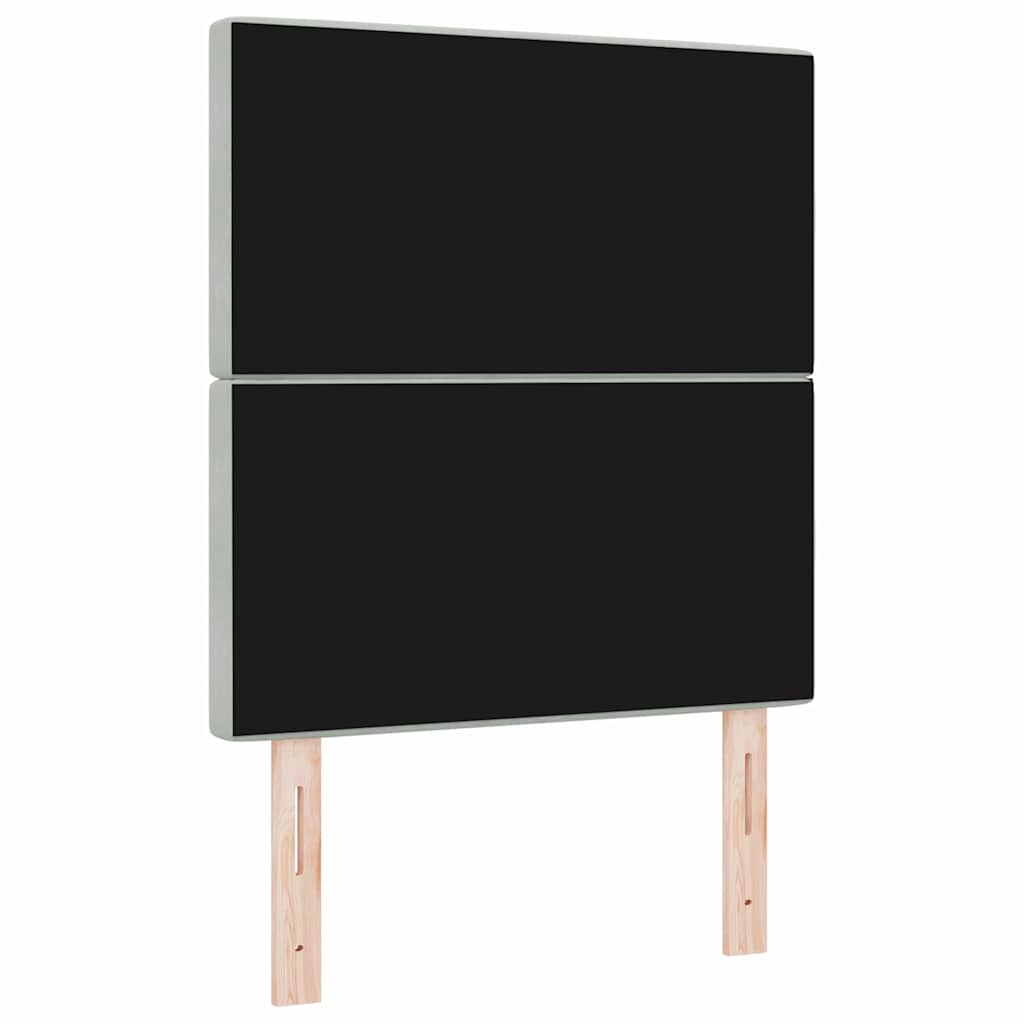 vidaXL Κεφαλάρι Ανοιχτό γκρι 80 cm Βελούδο