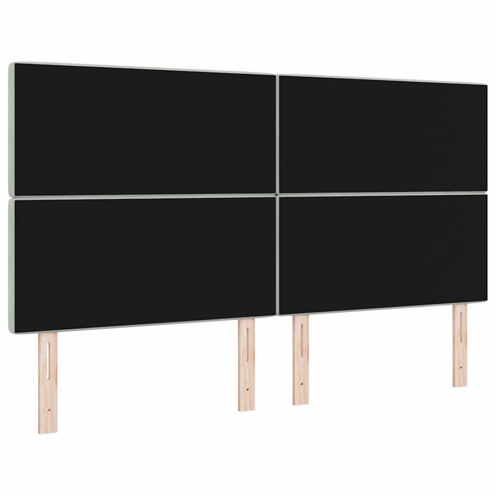 vidaXL Κεφαλάρι Ανοιχτό γκρι 180 cm Βελούδο