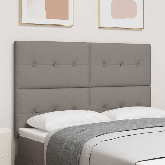 vidaXL Κεφαλάρι με κεφαλάρι Taupe 144 cm Τεχνητό Δέρμα