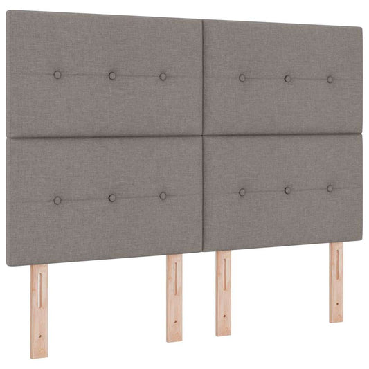 vidaXL Κεφαλάρι με κεφαλάρι Taupe 144 cm Τεχνητό Δέρμα