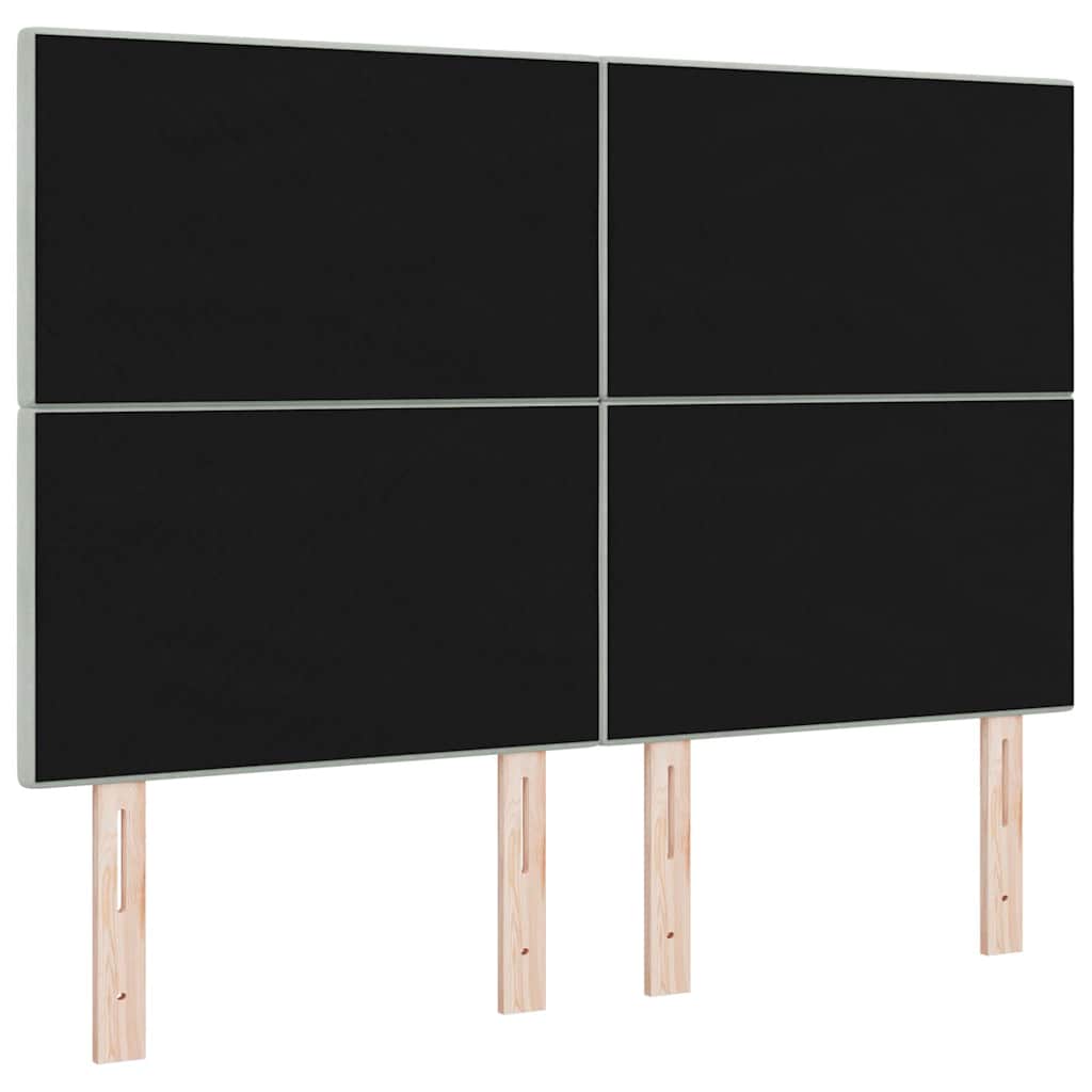 vidaXL Κεφαλάρι Ανοιχτό γκρι 144 cm Βελούδο