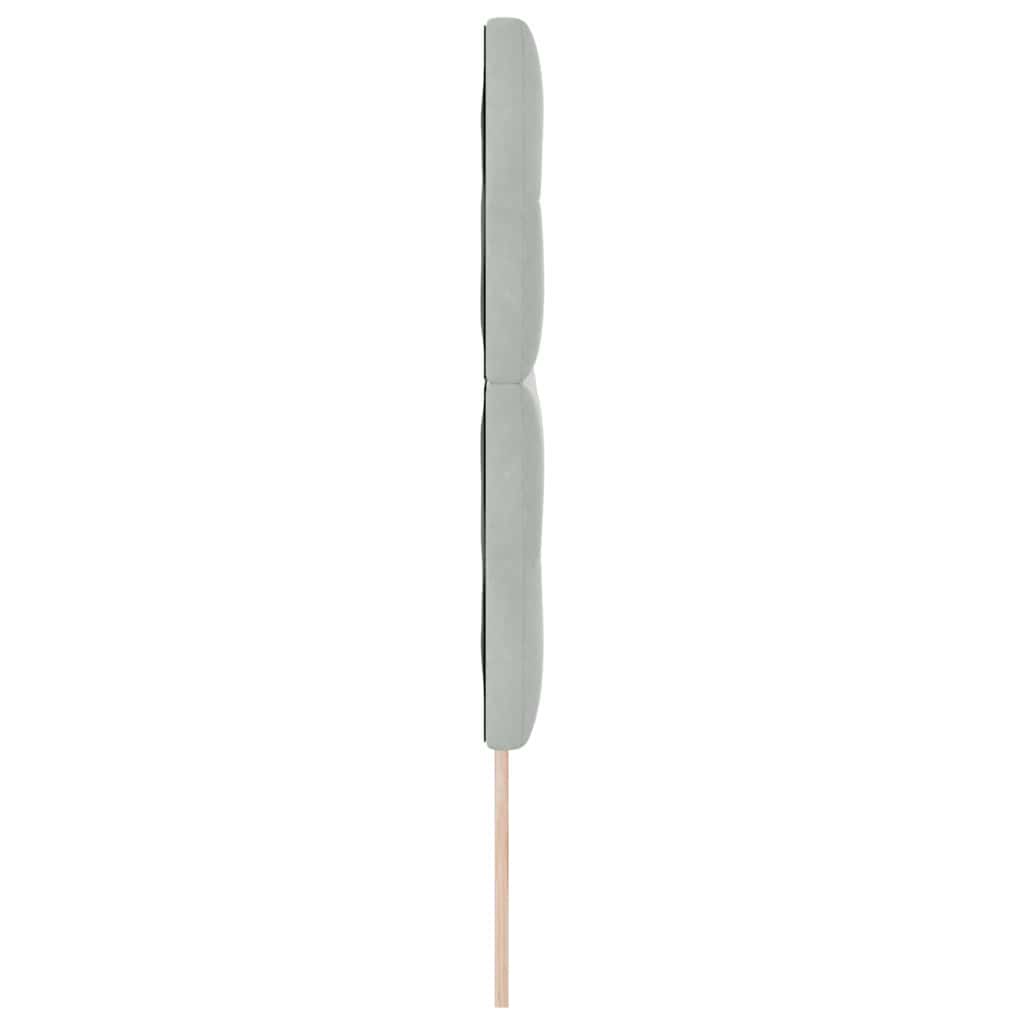 vidaXL Κεφαλάρι Ανοιχτό γκρι 144 cm Βελούδο