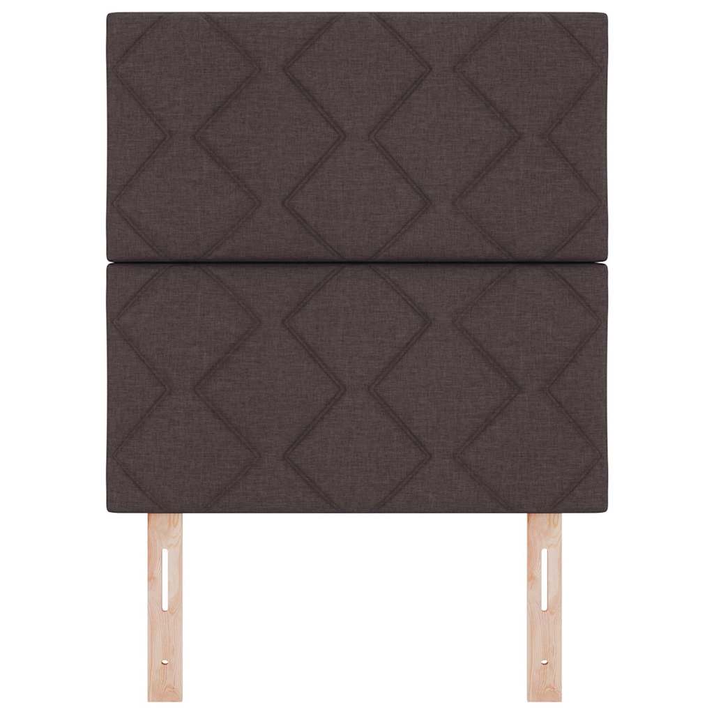 vidaXL Κεφαλάρι Σκούρο Καφέ 80 cm ύφασμα