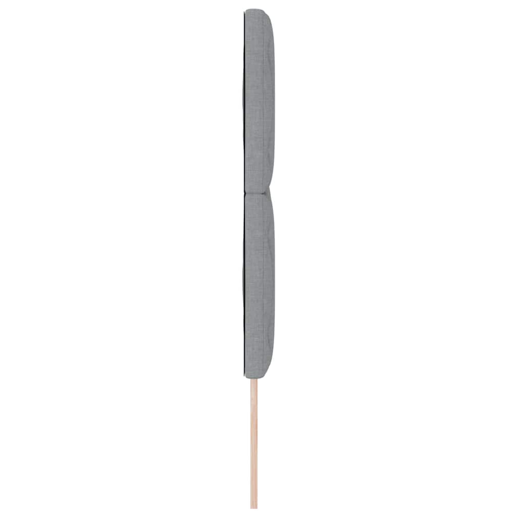 vidaXL Υφασμάτινο Κεφαλάρι Γεωμετρικό Ανοιχτό γκρι 140 cm ύφασμα