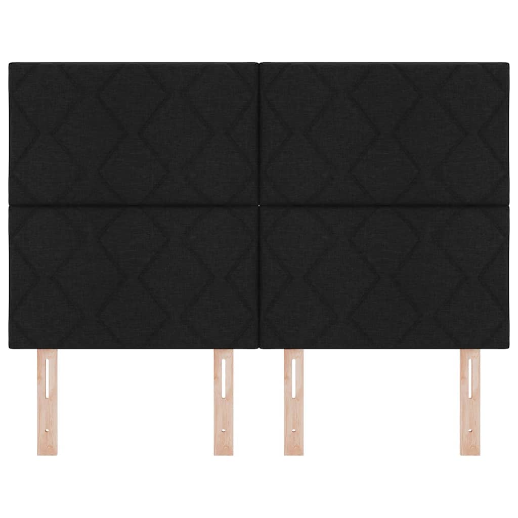 vidaXL Κεφαλάρι Μαύρο 144 cm ύφασμα