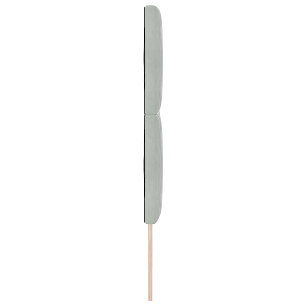 vidaXL Κεφαλάρι Ανοιχτό γκρι 144 cm Βελούδο