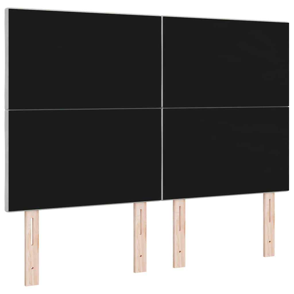 vidaXL Κεφαλάρι Ανοιχτό γκρι 160 cm Βελούδο