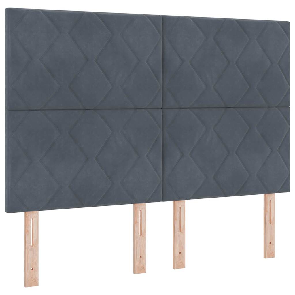 vidaXL Κεφαλάρι Σκούρο Γκρι 160 cm Βελούδο