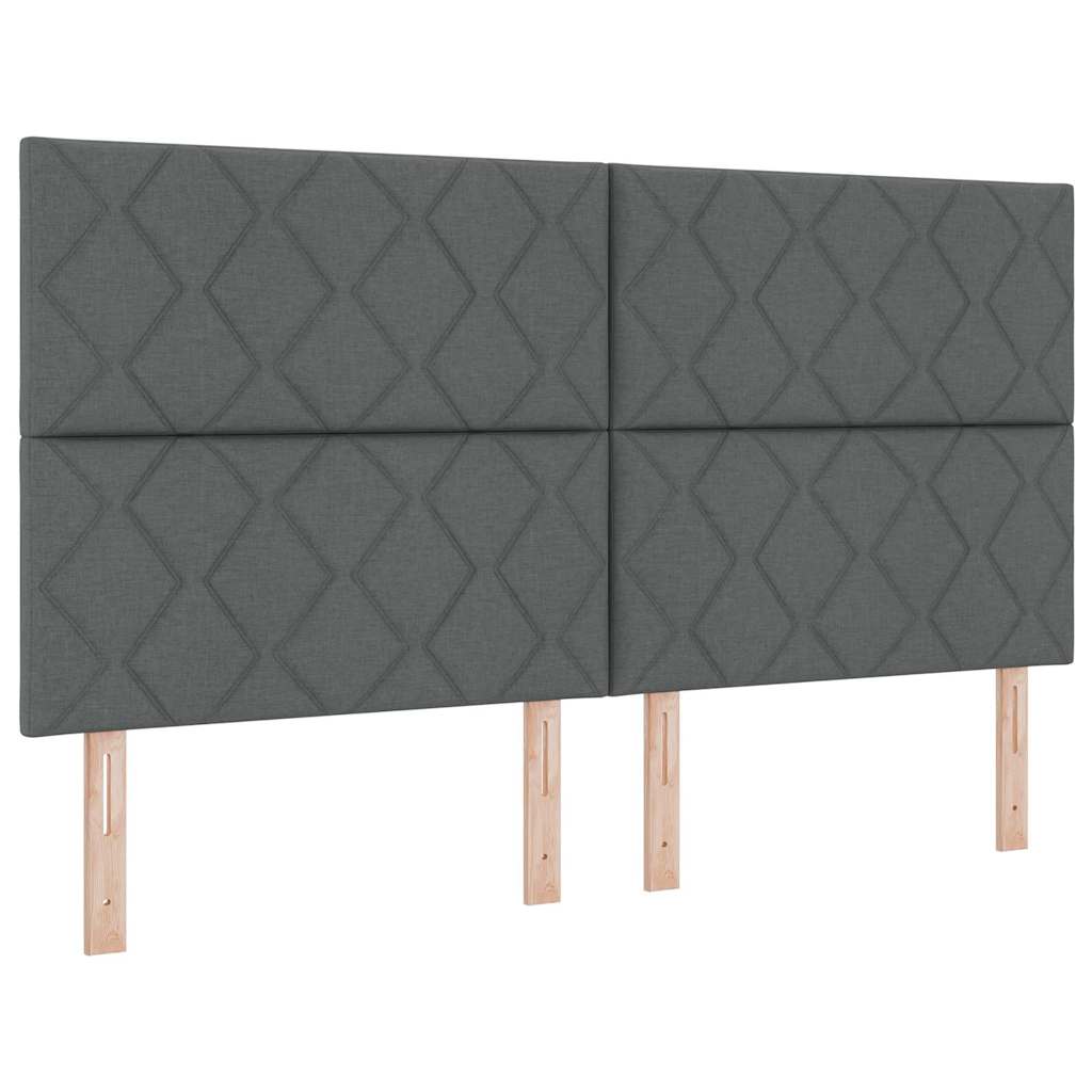 vidaXL Κεφαλάρι Σκούρο Γκρι 180 cm ύφασμα