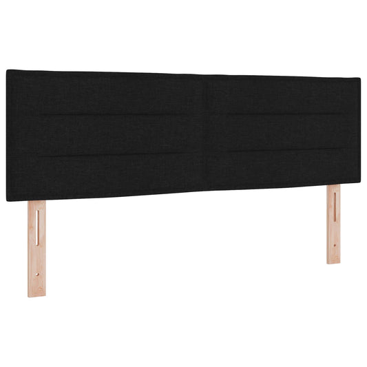 vidaXL LED κεφαλάρι με φώτα λωρίδας LED Μαύρο 144 cm Πολυεστέρας