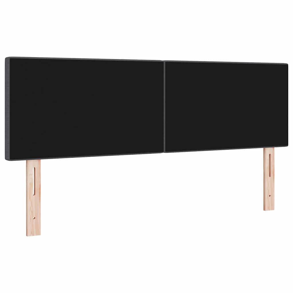 vidaXL LED κεφαλάρι με φώτα λωρίδας LED Σκούρο Γκρι 160 cm Πολυεστέρας