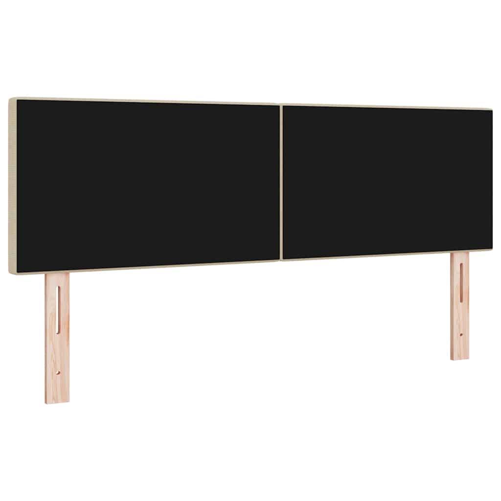 vidaXL LED κεφαλάρι με κεφαλάρι Γκρι Πράσινο 160 cm Πολυεστέρας