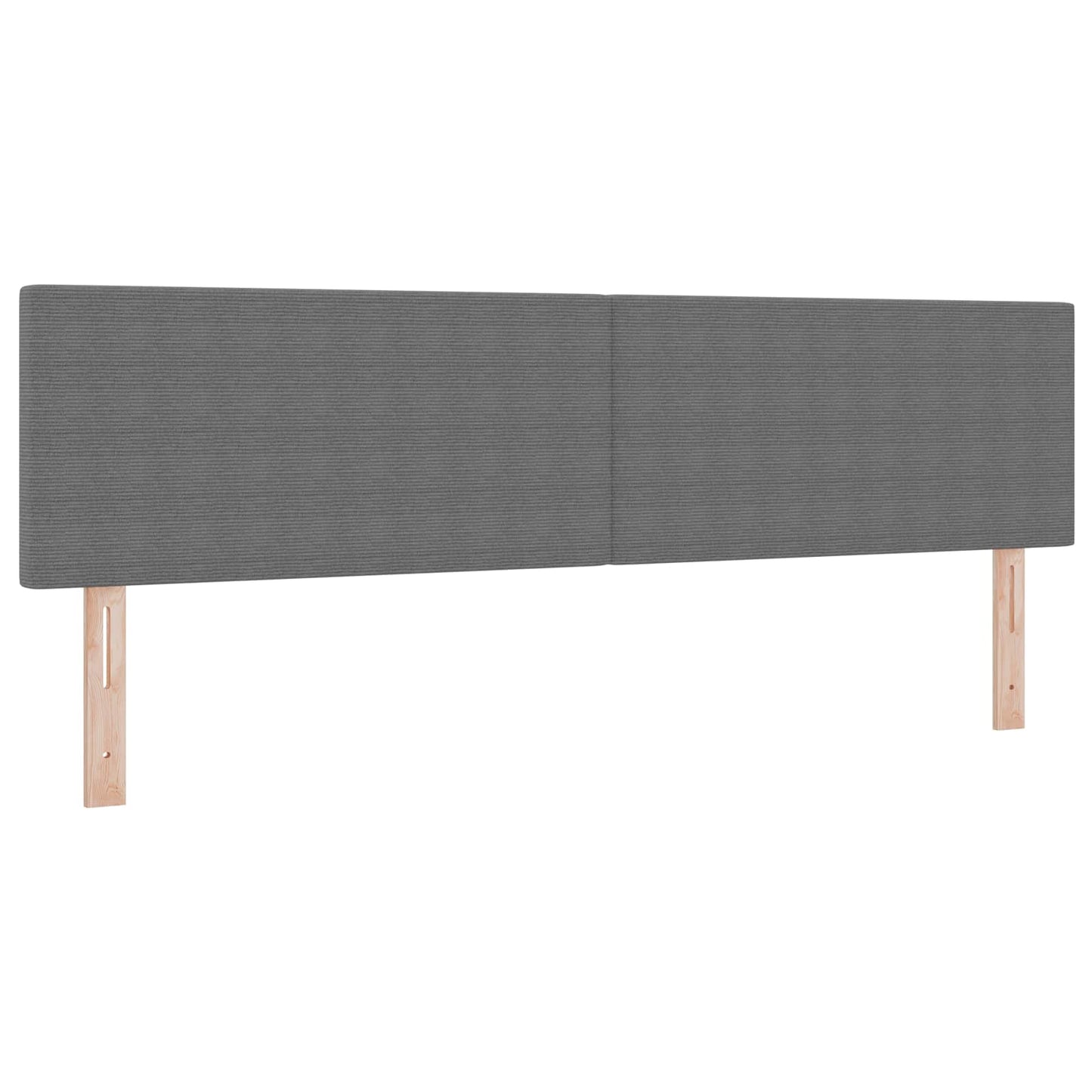 vidaXL LED κεφαλάρι με κεφαλάρι Ανοιχτό γκρι 180 cm Πολυεστέρας
