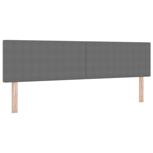 vidaXL LED κεφαλάρι με κεφαλάρι Ανοιχτό γκρι 180 cm Πολυεστέρας