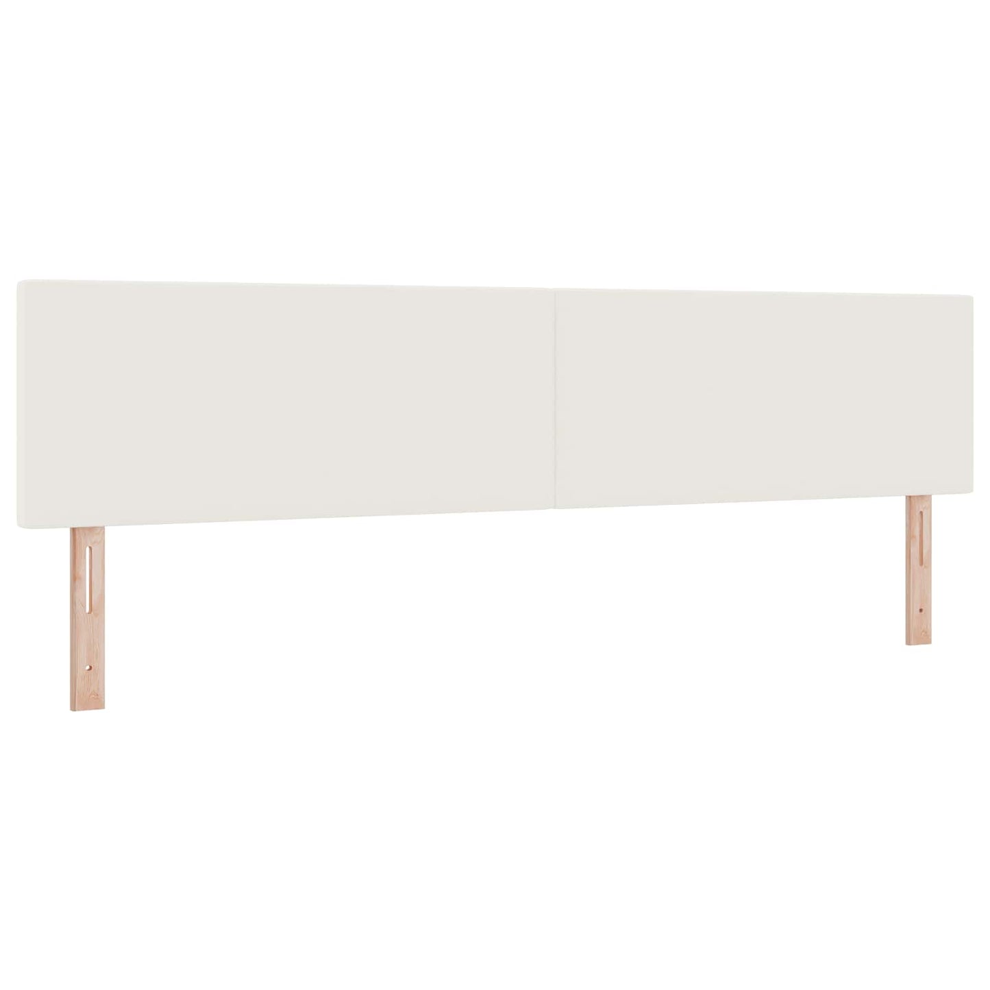 vidaXL LED κεφαλάρι με φώτα λωρίδας LED Κρεμ 200 cm Πολυεστέρας