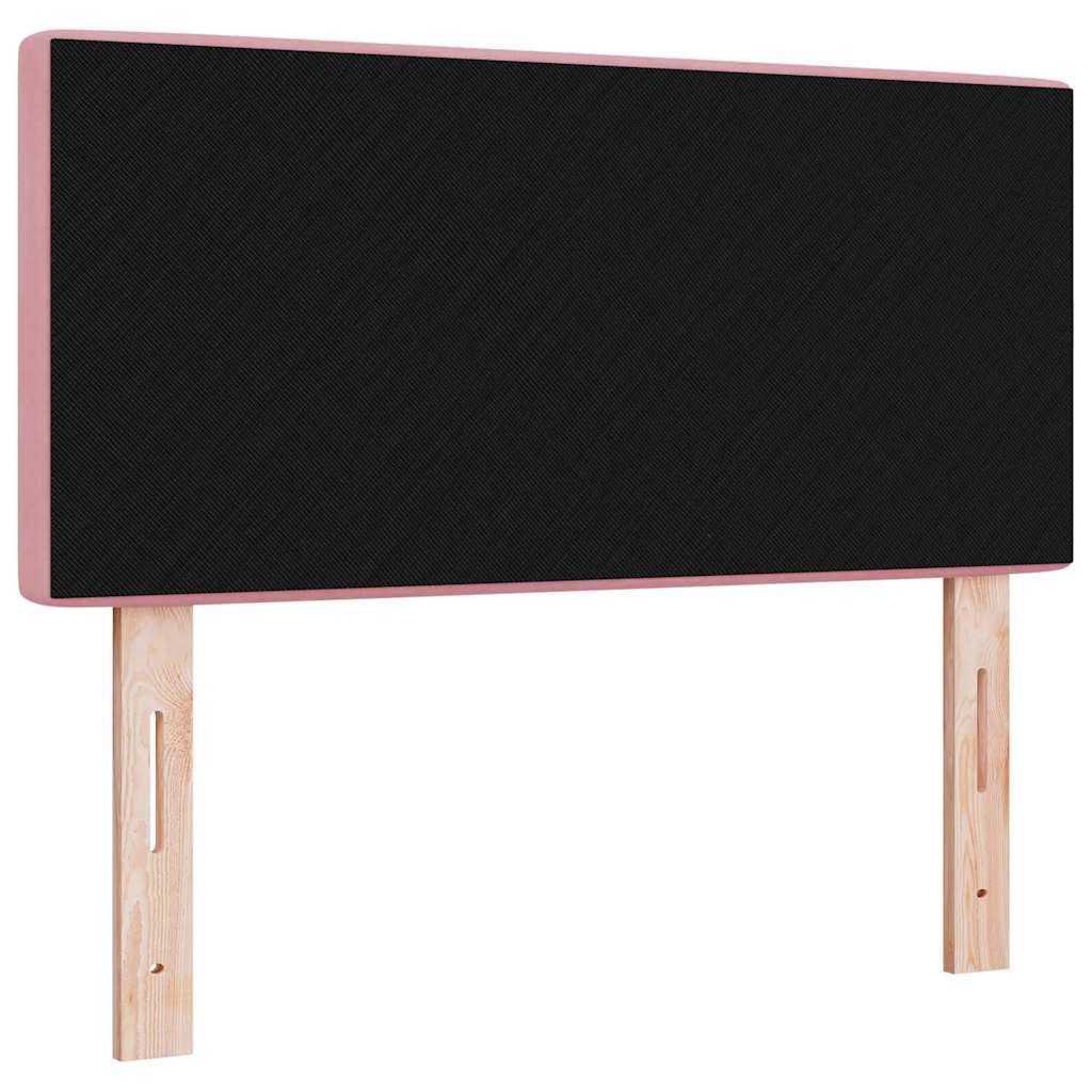 vidaXL LED κεφαλάρι με LED ταινίες φωτός Ροζ 100 cm Βελούδο