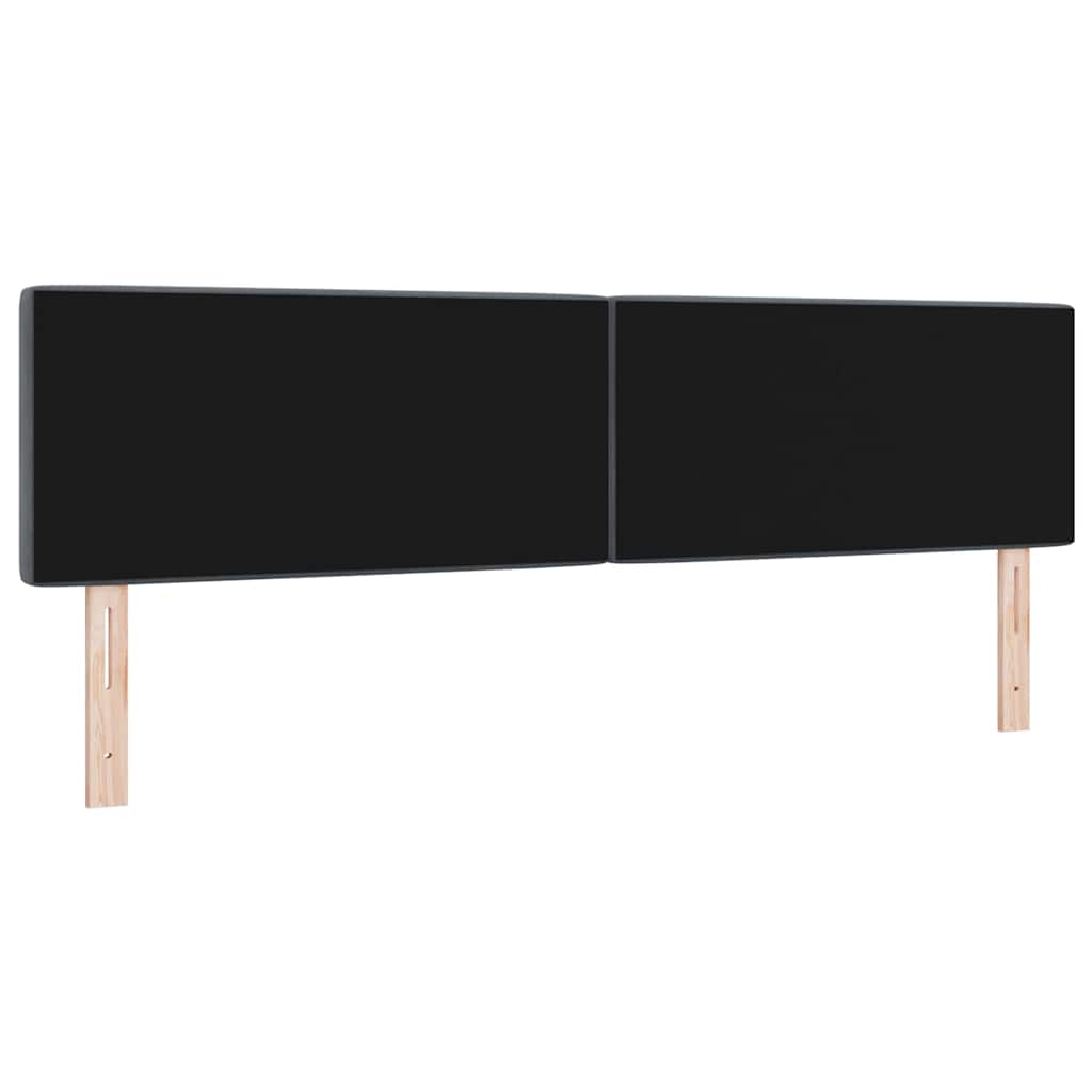 vidaXL LED κεφαλάρι με LED ταινίες φωτός Σκούρο Γκρι 180 cm Βελούδο