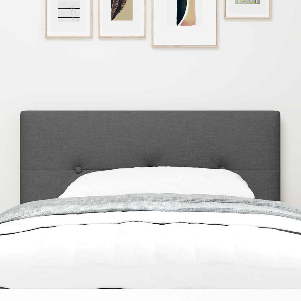 vidaXL LED Κεφαλάρι Τετράγωνο Σκούρο Γκρι 80 cm Υφασμάτινο