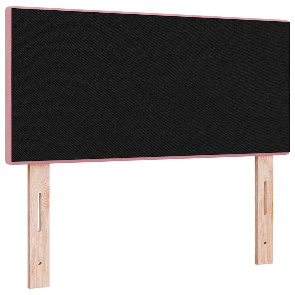 vidaXL LED κεφαλάρι με LED ταινίες φωτός Ροζ 90 cm Βελούδο