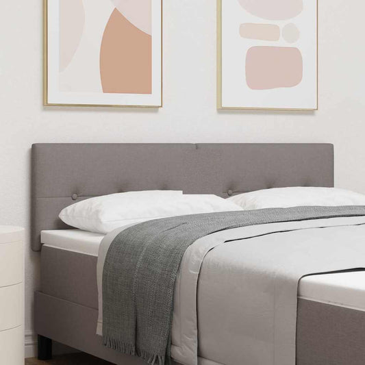 vidaXL LED κεφαλάρι με φώτα λωρίδας LED Taupe 160 cm Πολυεστέρας