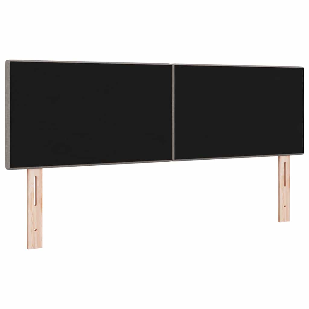 vidaXL LED κεφαλάρι με φώτα λωρίδας LED Taupe 160 cm Πολυεστέρας