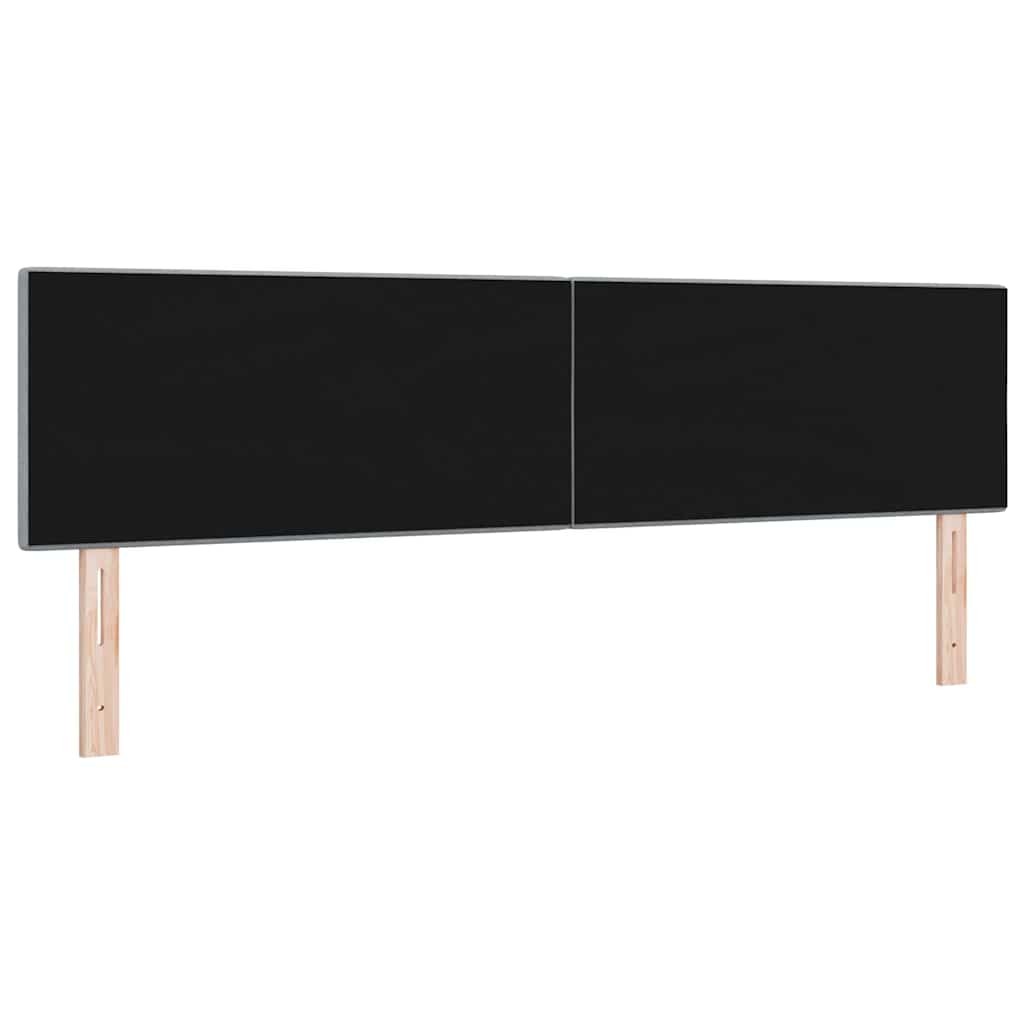 vidaXL LED κεφαλάρι με κεφαλάρι Ανοιχτό γκρι 180 cm Πολυεστέρας