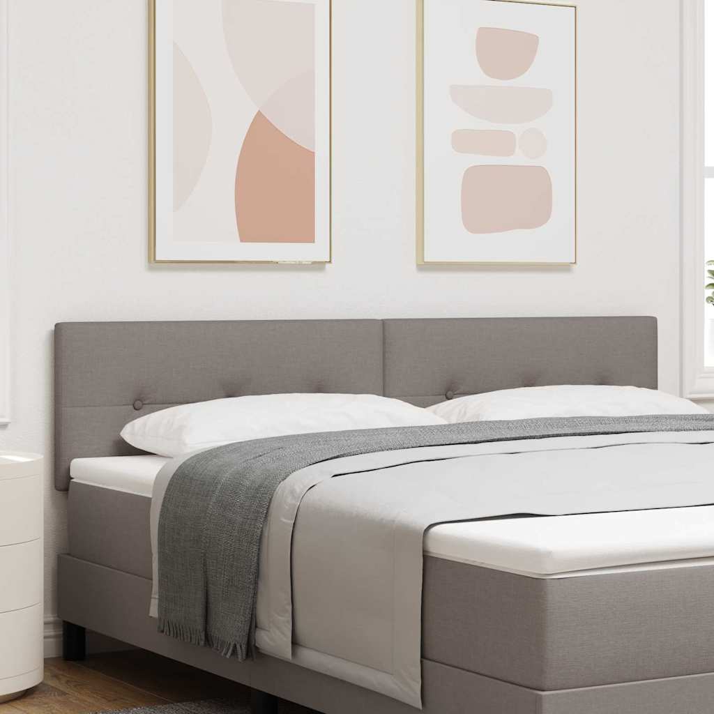 vidaXL LED κεφαλάρι με φώτα λωρίδας LED Taupe 180 cm Πολυεστέρας