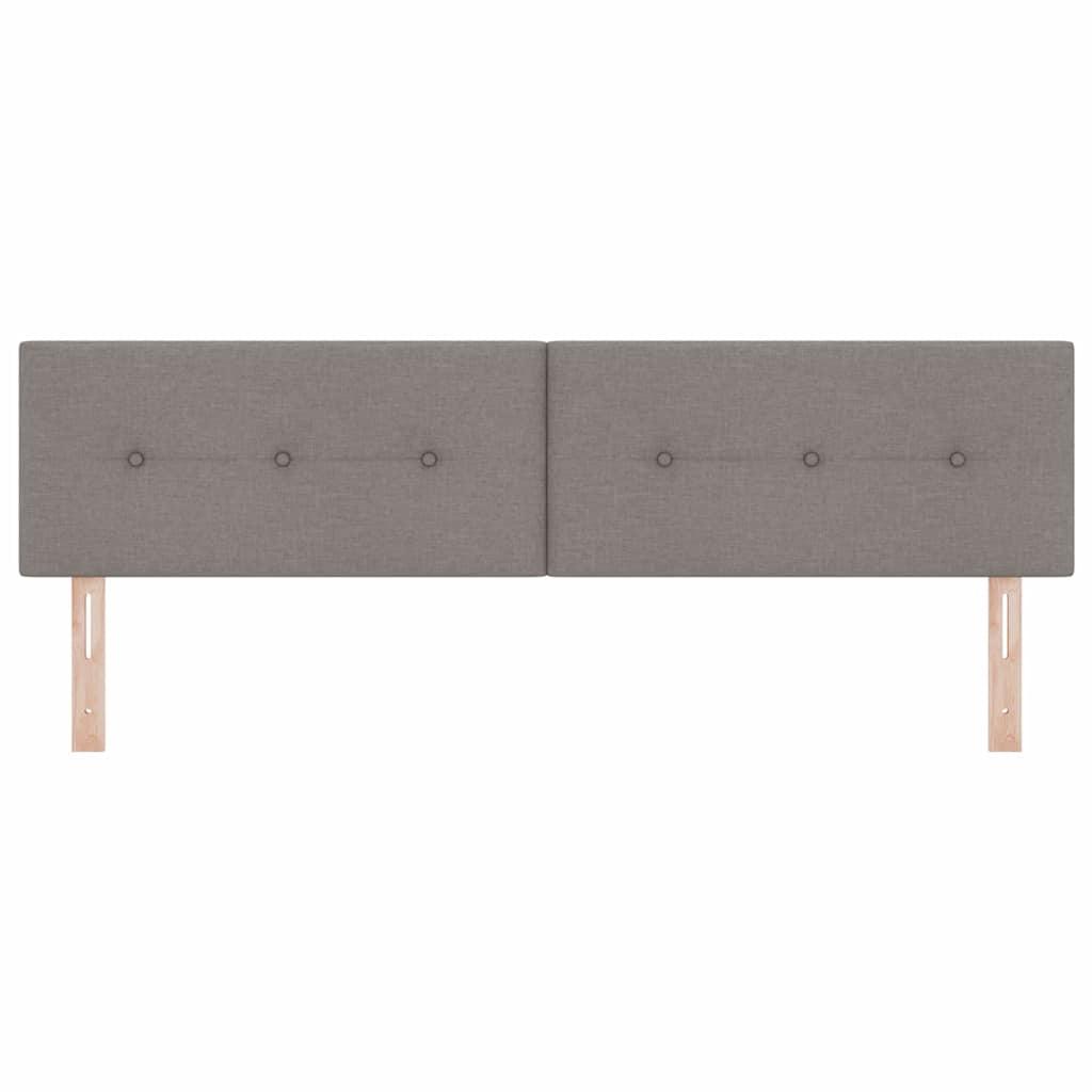 vidaXL LED κεφαλάρι με φώτα λωρίδας LED Taupe 180 cm Πολυεστέρας