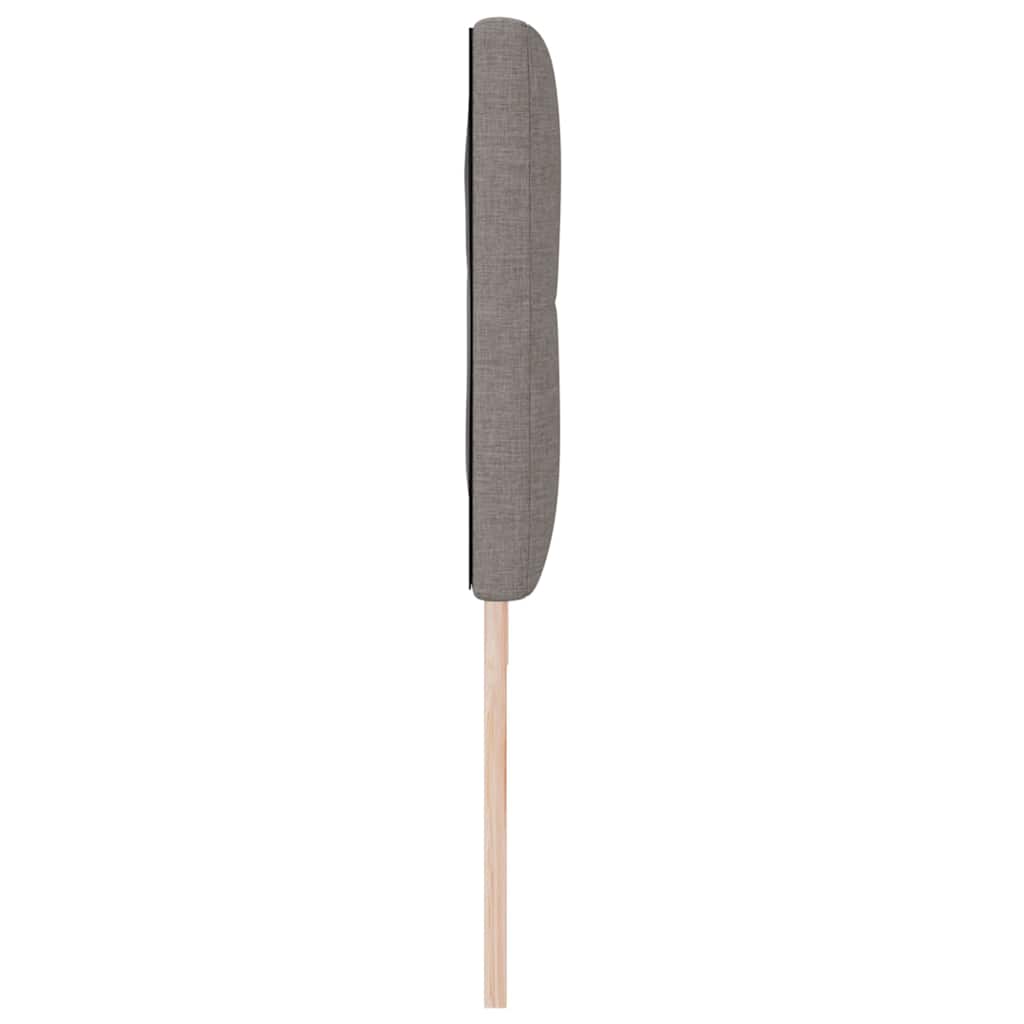 vidaXL LED κεφαλάρι με φώτα λωρίδας LED Taupe 180 cm Πολυεστέρας