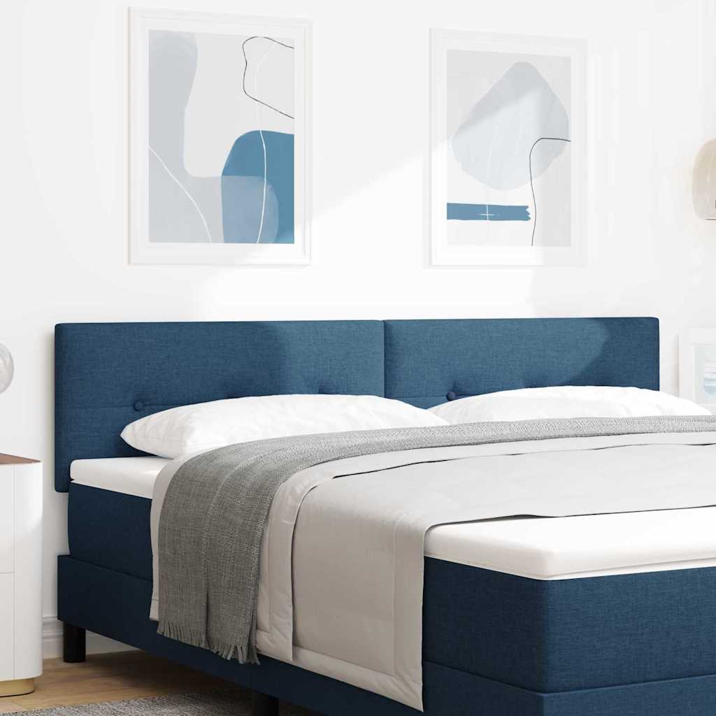 vidaXL LED κεφαλάρι με LED ταινίες φωτός Μπλε 180 cm ύφασμα