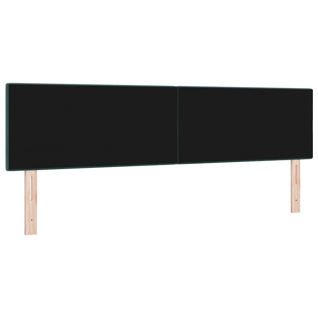 vidaXL LED κεφαλάρι με LED ταινίες φωτός Πράσινο 180 cm Βελούδο