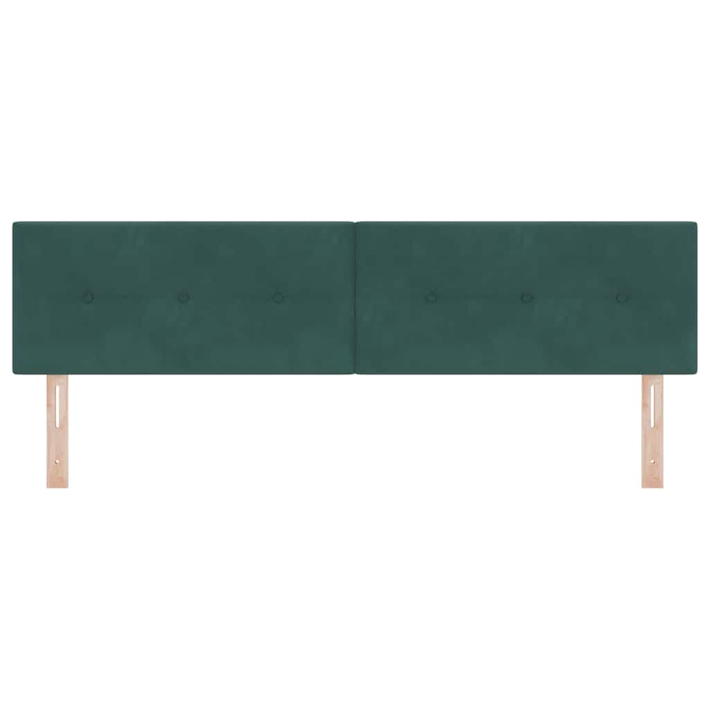 vidaXL LED κεφαλάρι με LED ταινίες φωτός Πράσινο 180 cm Βελούδο