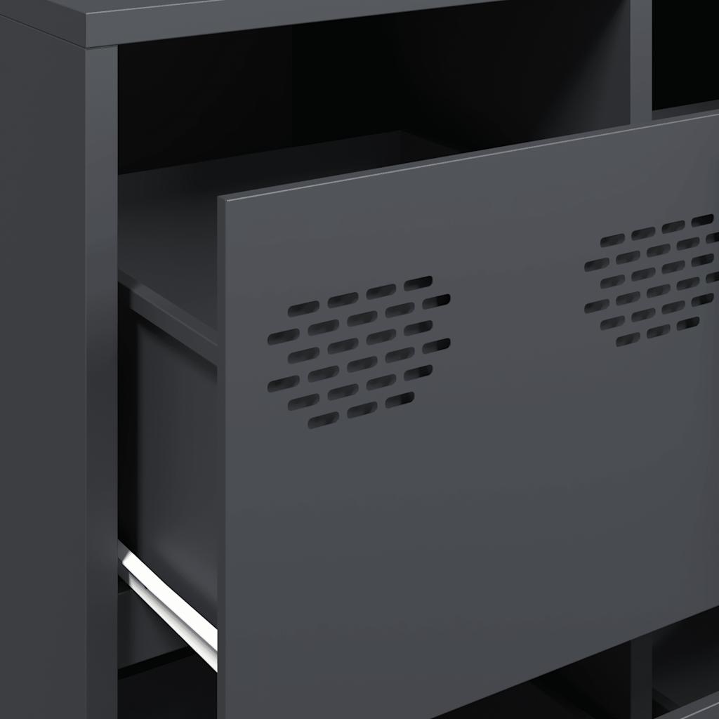 vidaXL Ντουλάπι Ανθρακί 135x39x73,5 εκ. από Χάλυβα Ψυχρής Έλασης