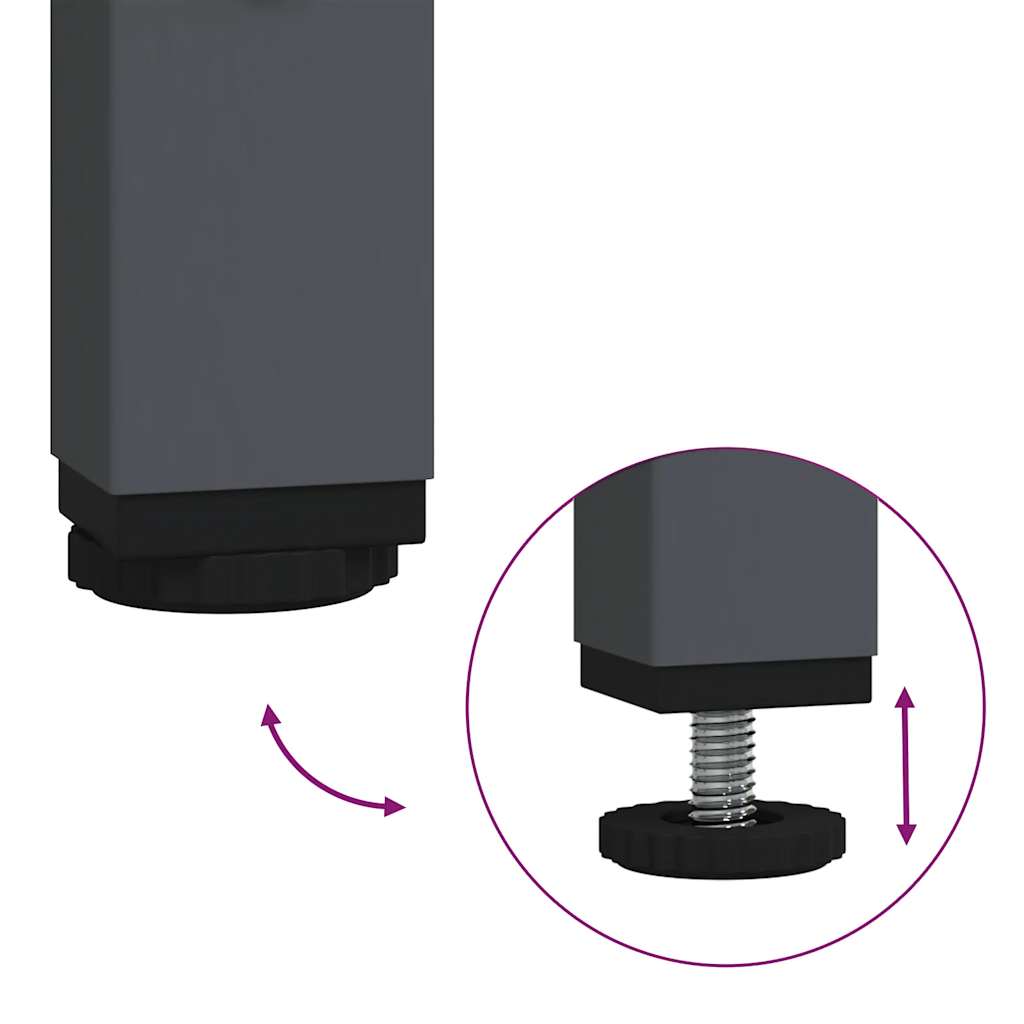 vidaXL Ντουλάπι Ανθρακί 135x39x103,5 εκ. από Χάλυβα Ψυχρής Έλασης