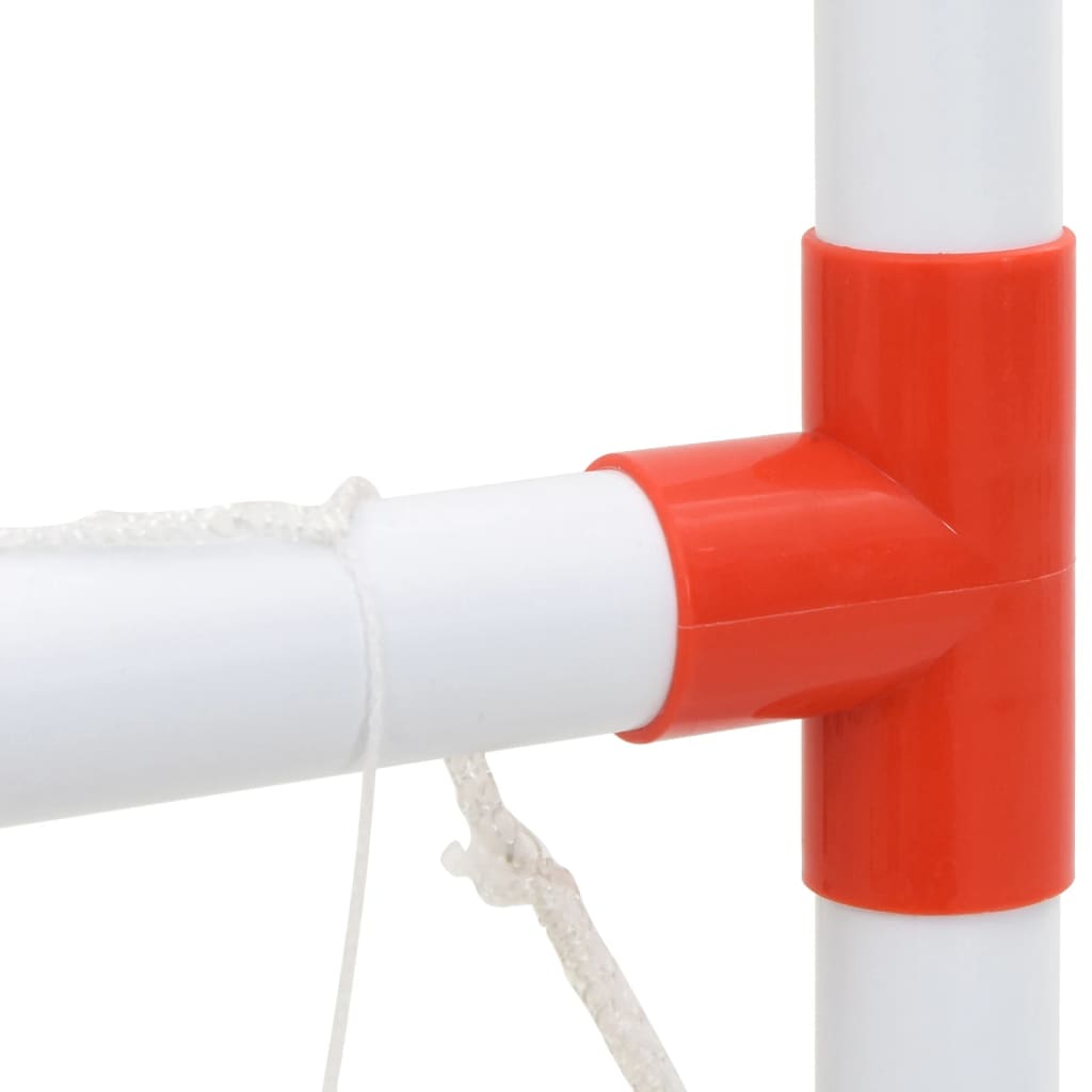 vidaXL Παιδικό σετ ποδοσφαίρου και μπάσκετ με μπάλες 98x50x70 εκ.