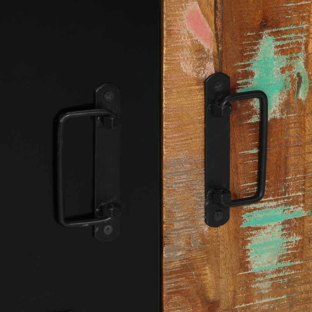 vidaXL Σετ Επίπλων Μπάνιου 4 pcs Πολύχρωμο Στερεό ανακτημένο ξύλο