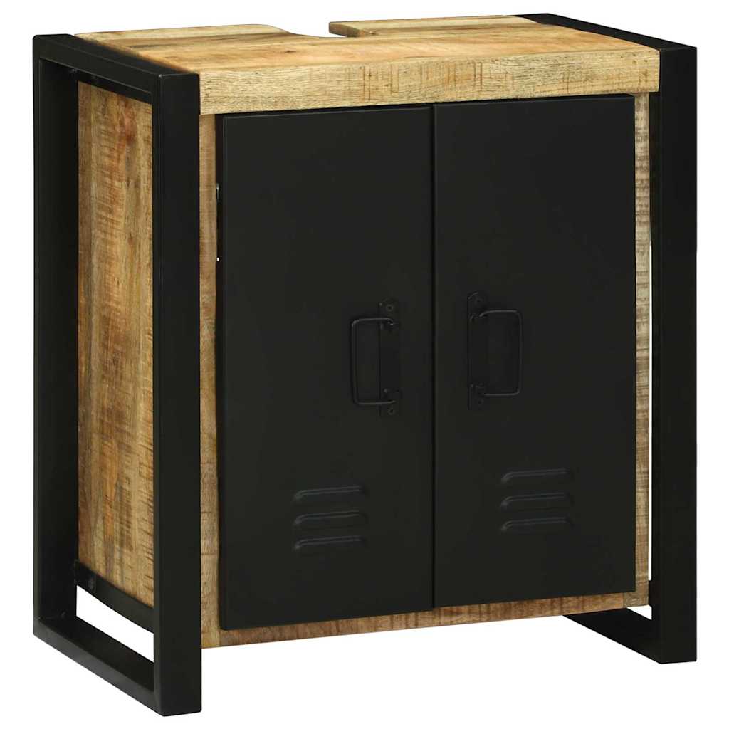 vidaXL Σετ Επίπλων Μπάνιου με ράφι 4 pcs Καφέ Στερεό ξύλο μάνγκο