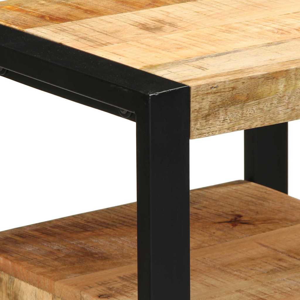 vidaXL Σετ Επίπλων Μπάνιου με ράφι 4 pcs Καστανό Στερεό ξύλο μάνγκο